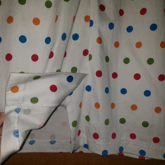 Shabby Apple white sheath dress with multi color polka dots size 6 - Picture 9 of 9